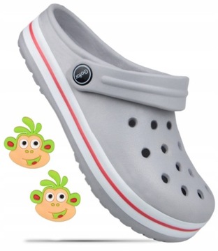 KLAPKI KROKSY DZIECIĘCE LEKKIE PIANKA + GRATIS 27