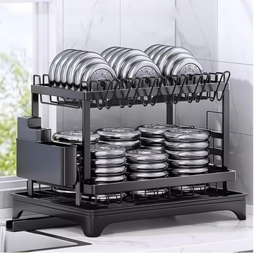 ДРЕНАЖ ДЛЯ СУШКИ ПОСУДЫ С ДВУХУРОВНЕВЫМ СЛИВОМ