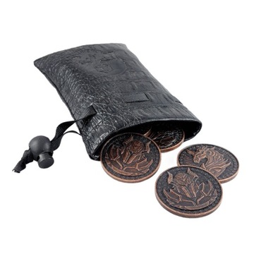 WŁADCY MIEDZIANA METALOWA MONETA 1 SZT LARP RPG