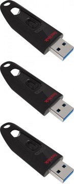 Pendrive SanDisk Cruzer Ultra 64GB USB 3.0 x3