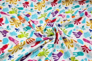 PIELUSZKA BAMBUSOWA 75X75 OŚMIORNICE