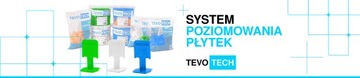SYSTEM POZIOMOWANIA PŁYTEK KLIPSY DO POZIOMOWANIA 1000szt. 1,0mm TEVOTECH