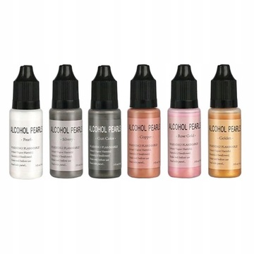 6. Tusze metaliczne-alkoholowe 15ml do ywicy