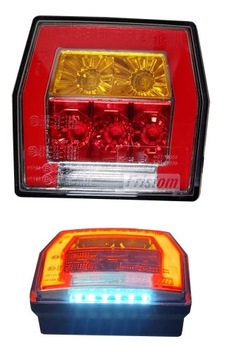 Lampa tylna zespolona LED 4 funkcje NEON oświetlenie tablicy rejestracyjnej