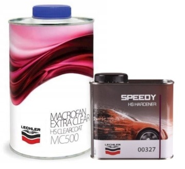 LECHLER MC500 HS Lakier bezbarwny 1L + Utw 00327 0,5L SPEEDY