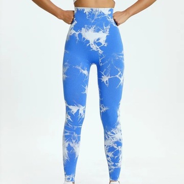 Tie Dye Push Up High Waist Leggings Women Stretch