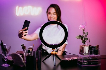 Светодиодный кольцевой светильник Kodak SL001 для телефона, смартфона, штатива VLOG