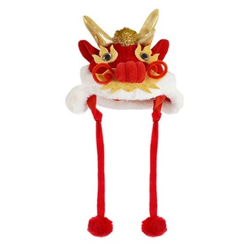 Утепленная теплая шляпа с изображением дракона из мультфильма для домашних животных, аксессуары для головных уборов