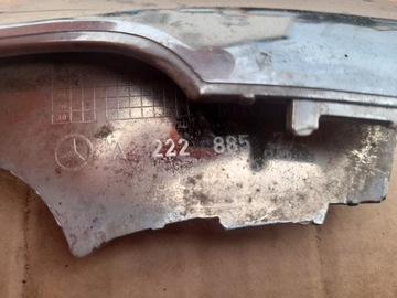 LIŠTA NÁRAZNÍKU MERCEDES S TŘÍDA FACELIFT W222 AMG