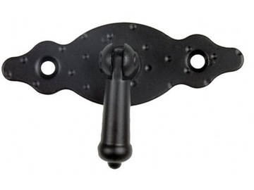 Uchwyt meblowy CZARNY kołatka pozioma 1004-80-28