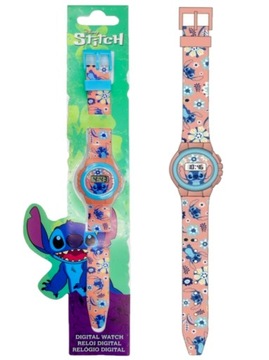 Zegarek dziecięcy na rękę cyfrowy Stitch