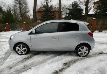 Mitsubishi Space Star Hatchback 5d 1.0 71KM 2014 Mitsubishi Space Star SERWISOWANY Zarejestrowany tani ekonomiczny Benzyna, zdjęcie 8