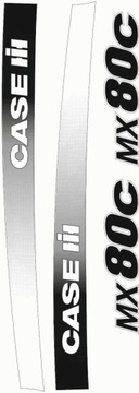 NAKLEJKI NAKLEJKA Case MX 80 C