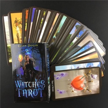 ZESTAW KLASYCZNYCH KART TAROTA WITCHES TAROT 78 KART KARTY TAROTA