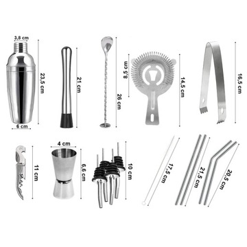 Набор для бармена GASTON, 17 элементов.