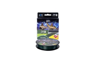 L&K BRAIDED LINE 8 0,15MM 150M DARK GREEN