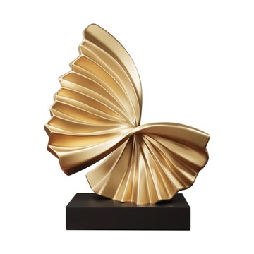 Wave Resin Statue Wave Modern Shelf Decor for Cabinet Living Room Style B