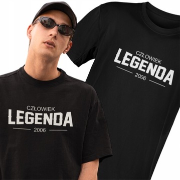 Prezent na 18 dla chłopaka koszulka na 18 urodziny Człowiek Legenda ROK XL