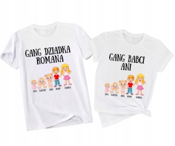 НАБОР ФУТБОЛОК ПОДАРОК ​​НА ДЕНЬ БАБУШКИ И ДЕДИНКИ ДЕДУШКА И ДЕДУШКА БАНДА