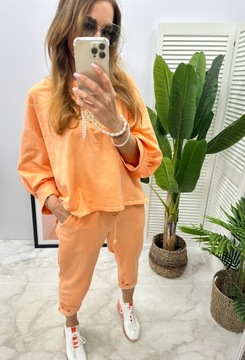 WIYA ITALY SWEAT SET оранжевый декат, новая модель 2024 г.