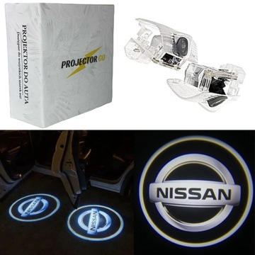 NISSAN LED LOGO POWITALNE PROJEKTOR ŚWIATŁO MAXIMA ALTIMA AMADAR TITAN
