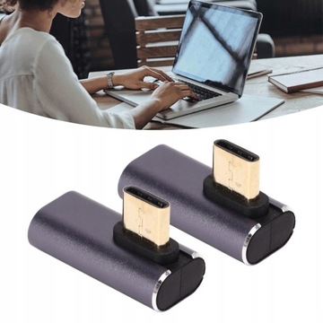 2 шт. УГЛОВОЙ АДАПТЕР РАЗЪЕМ USB-C