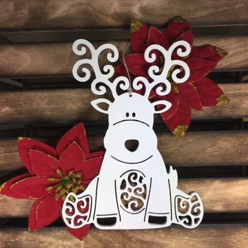 КУЛОН «ОЛЕНЬ» ДЛЯ ОКОН, РОЖДЕСТВЕНСКИЙ ДЕКОР УКРАШЕНИЙ, 30 СМ