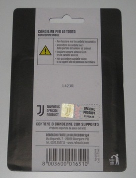 ЮВЕНТУС - ТОРТ СВЕЧИ + ПРИГЛАШЕНИЯ