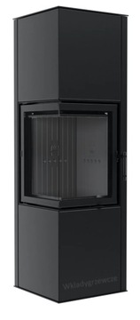 PIEC PIECYK KOZA NA DREWNO CZARNY SIGA HITZE 6,5kW KWADRAT EKOPROJEKT BLACK