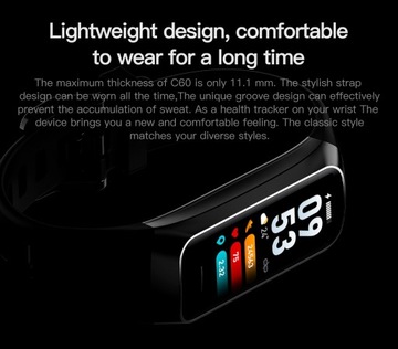 SMARTWATCH SMARTBAND AMOLED ROZMOWY SPORT PULS CIŚNIENIE ZDROWIE MENU PL