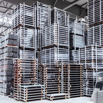 WÓZEK KWIATOWY duński regał na kwiaty podstawa + 3 półki Mega-M 4 POZIOMY