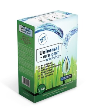 GLOBALGRASS UNIVERSAL + INTELLIGENT 1KG TRAWA MIESZANKA TRAW BEZ PODLEWANIA