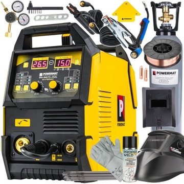 SPAWARKA INWERTOROWA MIGOMAT SYNERGIA MIGMAG MMA TIG FLUX 250A ZESTAW BUTLA