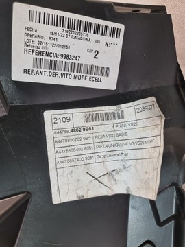 MERCEDES VITO W447 КРЕПЛЕНИЕ БАМПЕРА ПЕРЕДНЕГО ПРАВОГО A4478803802