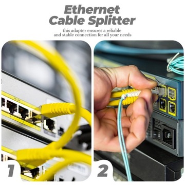 Сеть Lan с разветвителем Ethernet от 1 до 2