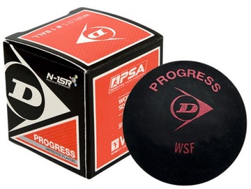 PIŁKA DO SQUASHA DUNLOP PROGRESS 1 KROPKA CZERWONA