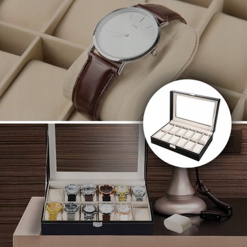 КОРОБКА-ОРГАНИЗАТОР ДЛЯ ЧАСОВ 12 шт.