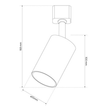 РЕФЛЕКТОРНАЯ ЛАМПА ДЛЯ ГУ10 ТРЕК, ЧЕРНОЕ ЗОЛОТО