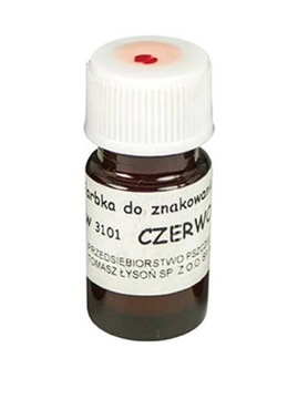 Farbka do znakowania matek - czerwona (1szt) - wzór W3101_CZ
