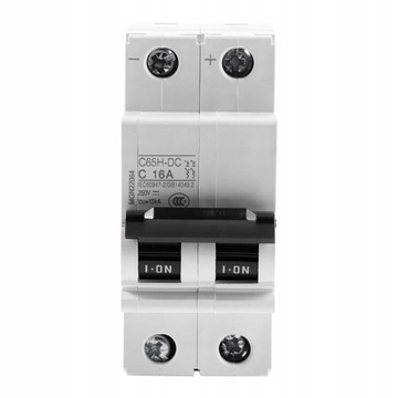 WYŁĄCZNIK NADPRĄDOWY BEZPIECZNIK 2P 16A 250V DC