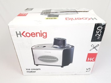 Аппарат для мороженого H. Koenig HF250 серебро 150Вт 1,5л