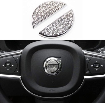 DIAMENTOWA NAKLEJKA NA KIEROWNICĘ LOGO VOLVO