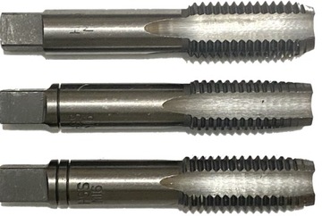 Gwintownik Zestaw Gwintowników Ręcznych M16 M16x2 HSS 3 sztukowy Komplet