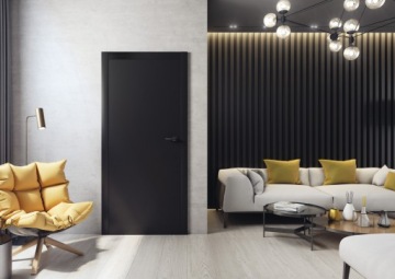 ПОЛНЫЕ двери без четверти, КОМПЛЕКТ ЧЕРНОЙ РАМКИ