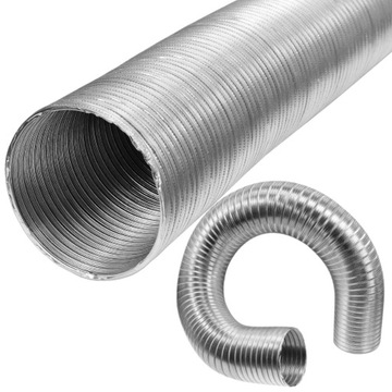 RURA SPIRO ALUMINIOWA KANAŁ WENTYLACYJNY ROZCIĄGLIWY FI 100 DŁUGOŚĆ DO 3m