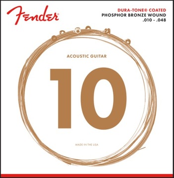 FENDER 860XL Dura-tone struny do akustyka 10-48