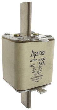 Apena wkładka topikowa bezpiecznik mocy 2 63A gG