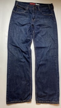 PUMA DNM oryginalne Spodnie Jeansy W 34 L 34