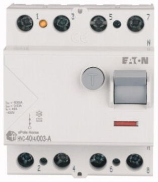 HNC-40/4/003-A Wyłącznik różnicowoprądowy 6kA 40A 3P+N 30mA Typ A EATON