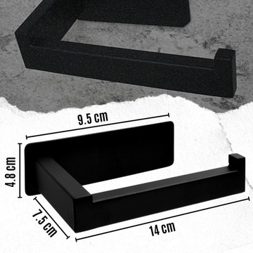 РУЧКА ДЛЯ ТУАЛЕТНОЙ БУМАГИ, MAT BLACK LOFT